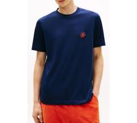 Tommy Hilfiger Script Monogram T-shirt Carbon Navy Größe: M | Basic T-Shirts Outlet | Herren | Blau