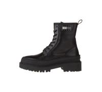 Tommy Hilfiger Shoes Leder-Boots in Schwarz - Größe 41 | Damen Stiefel