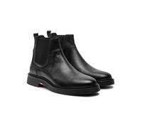 Tommy Hilfiger Shoes Leder-Chelsea-Boots in Schwarz - Größe 43 | Herrenstiefel