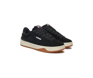 Tommy Hilfiger Shoes Leder-Sneakers in Schwarz - Größe 43 | Herrensneakers