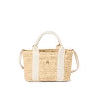 Tommy Hilfiger Damen Henkeltasche aus in Häkeloptik, beige, Gr. ONESIZE