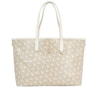 Shopper TOMMY HILFIGER "TH MONOPLAY LEATHER TOTE MONO" Gr. B/H/T: 35 cm x 27 cm x 14 cm, neutral Damen Taschen Handtaschen mit herausnehmbarer Reißverschluss-Tasche (46728743-0)