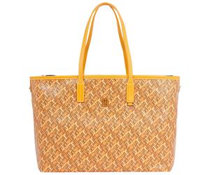 Tommy Hilfiger Shopper TH Monoplay Leather Tote Mono rich ochre