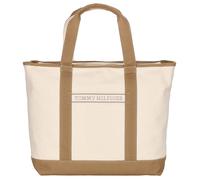 Tommy Hilfiger Strandtasche aus Baumwolle in Beige, Größe 1