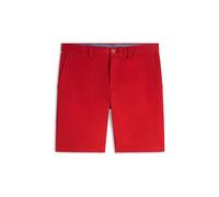 Tommy Hilfiger Regular Fit Bermudas aus Baumwoll-Mix in Rot, Größe 32