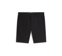Chinoshorts TOMMY HILFIGER "DENTON", Damen, Gr. 32, N-Gr, schwarz, Web, Obermaterial: 97% Baumwolle, 3% Elasthan, gerade kniefrei, Hosen Chinoshorts, gerade Form, schlichtes Design (55485559-32) schwa