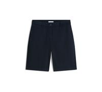 Chinoshorts TOMMY HILFIGER "CO GMD BLEND CHINO SHORT", Damen, Gr. 40, N-Gr, schwarz night navy, Web, Obermaterial: 65% Baumwolle, 33% Lyocell, 2% Elasthan, unifarben, gerade kurz, Hosen Chinoshorts, m
