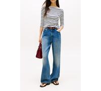 Tommy Hilfiger Slim Cody Boat Neck T-shirt Breton/ecu/dark Night Navy Größe: L | Longsleeves Outlet | Damen | Schwarz