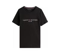Tommy Hilfiger Slim Fit T-Shirt Rundhals schwarz, Bedruckt