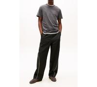 Tommy Jeans Herren T-Shirt Kurzarm Linear Chest Tee Slim Fit