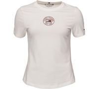 Tommy Hilfiger SLIM NAUTICAL GRAPHIC Damen T-Shirt, weiß, größe L