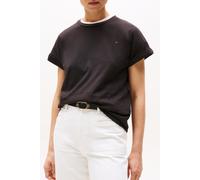 Tommy Hilfiger Slub Modern T-shirt Slim Fit Black Größe: S | Hemden Outlet | Damen | Schwarz