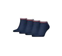 Tommy Hilfiger Sneaker Socken Herren & Damen Füsslinge 4-er Pack, Farbe:Dark Navy, Socken & Strümpfe:43-46