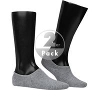 Tommy Hilfiger TH MEN FOOTIE 2P 39-42 Middle Grey Melange (758) (436753) Grau 39-42