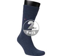 2 Paar Tommy Hilfiger Herren Socken Strümpfe Classic 39-42 TH Jeansblau