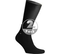 Tommy Hilfiger Quarter Männlich Crew-Socken Schwarz 2 Paar(e)