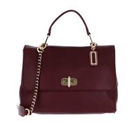TOMMY HILFIGER Soft Turnlock Satchel Burgundy