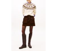 Tommy Hilfiger Soft Wool C-neck Loose Placed Fairisle Beige Größe: L | Pullover Outlet | Damen | Braun