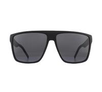 Tommy Hilfiger Square Mens Matte Black Grey Sonnenbrille Einheitsgröße