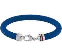 Armband TOMMY HILFIGER "SS24 SILICONE", blau (blau, edelstahlfarben), Armbänder, Damen, 19cm, Edelstahl Silikon, Edelstahl, Silikon, Armband, mit Emaille (68853847-0) blau, edelstahlfarben