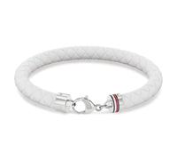 Tommy Hilfiger Ss24 Silikon Family Edelstahl & Weiß Silikon Herren Armband - 2790555, One Size, Edelstahl und weißes Silikon, Kein Edelstein