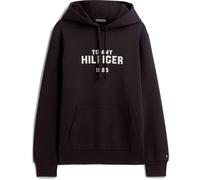 HILFIGER STACK REG FLEECE HOODIE Black - Gr. - XL
