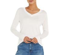 Tommy Hilfiger Stitch V-n Langarm-polo L Ecru