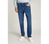 Straight-Jeans TOMMY HILFIGER, Herren, Gr. 30, Länge 34, blau (cobalt blau), Denim/Jeans, Obermaterial: 99% Baumwolle, 1% Elasthan, casual, straight fit knöchellang, Jeans, in blauer Waschung (2071952