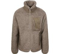 Tommy Hilfiger Strickjacke Teddy Fleece Taupe - Größe XL Grau XL