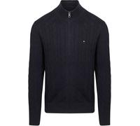 Tommy Hilfiger Strickjacke Zip Cable Navy - Größe L Dunkelblau L