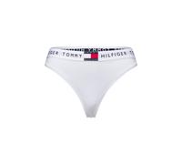 Tanga "CLASSIC THONG", Damen, Gr. XS (34), weiß, Jersey, Obermaterial: 90% Baumwolle, 10% Elasthan, TOMMY HILFIGER UNDERWEAR, unifarben, körpernah, Unterhosen, mit Logobund (10167151-XS) weiß