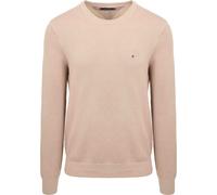 Tommy Hilfiger Herren Pullover Essential Structure Crew Neck Regular Fit, Beige (Coastal Taupe), M