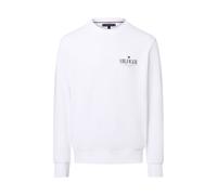Sweatshirt TOMMY HILFIGER "HILFIGER STACKED SWEATSHIRTS", Herren, Gr. S, weiß, Sweatware, Obermaterial: 100% Baumwolle, casual, Rundhals, Langarm Rippbündchen, Sweatshirts (15336750-S) weiß