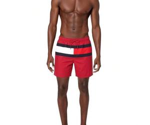 TOMMY HILFIGER SWIM Men's Easy To Match Soft Stretchy Sports Office Weekend Red UM0UM03474-XLD