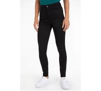 Tommy Jeans Skinny-fit-Jeans SYLVIA HR SUPER SKNY, mit Logo-Badge & Stickereien 24, Länge 34 schwarz Damen Röhrenjeans 24, Länge 34 black