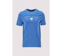 Tommy Hilfiger T‑Shirt BRAND LOVE MONO STACK - Kurzarm aus Baumwolle - Blau L