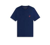 T-Shirt TOMMY HILFIGER "SCRIPT MONOGRAM SWIMSHOP", Herren, Gr. M, carbon navy, Single Jersey, Obermaterial: 100% Baumwolle, regular fit normal, Rundhals, Shirts T-Shirt, aus Jersey mit Logo-Stickerei