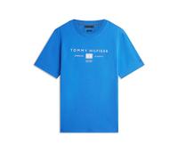 Tommy Hilfiger Herren T-Shirt Kurzarm Brand Love Mono Stack aus Baumwolle, Blau (Blue Orbit), S