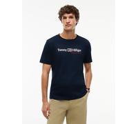 Tommy Hilfiger "BRAND LOVE RWB GRAPHIC" Auffälliger Frontprint mit Tommy Hilfiger Schriftzug, normale Passform (15693467-XL) navy blau
