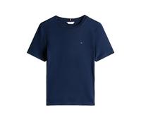 Tommy Hilfiger Damen T-Shirt Kurzarm Slim Cody Rundhalsausschnitt, Blau (Dark Night Navy), M