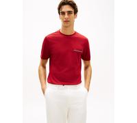 Tommy Hilfiger Global Stripe Pique Pocket Kurzarm-t-shirt S Regatta Red