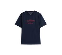 Tommy Hilfiger - T-Shirt mit Grafik-Logo und Rundhalsausschnitt blau - Gr. - L