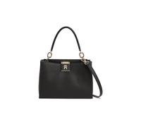 Henkeltasche TOMMY HILFIGER "TH HER TOTE", Damen, Gr. B/H/T: 24,5cm x 18,5cm x 12cm, schwarz, Lederimitat, Taschen, Damen Schultertasche, Henkeltasche mit TH-Logo (94511830-0) schwarz