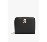 Tommy Hilfiger TH Distinct MED ZA Damen Geldbörse, Schwarz und silberfarben, Tek Beden, Modern