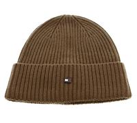 TOMMY HILFIGER TH Elevated Plaque Beanie Desert Khaki 