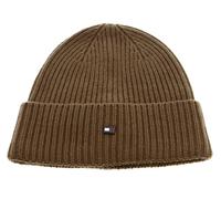 TOMMY HILFIGER TH Elevated Plaque Beanie Desert Khaki 