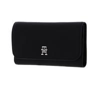 TOMMY HILFIGER TH Emblem Large Flap Wallet Black 