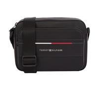 Tommy Hilfiger Herren Crossbody Bag Tasche Foundation Reporter mit Logo, Schwarz (Black), Einheitsgröße