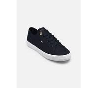 Tommy Hilfiger Low Top Sneaker aus Canvas mit Logo-Applikation in Dunkelblau, Größe 41