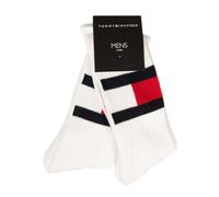 Tommy Hilfiger TH Herrensocken 2 Paar niedrige Trunk-Socken aus Baumwollfrottee mit Logo Art. 701230842, 001 White, 39